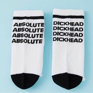 Absolute Dick Head crew socks